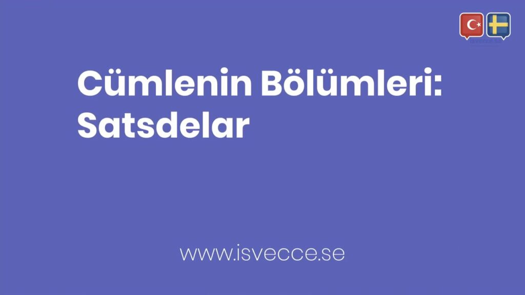 Cumlenin Bolumleri Satsdelar