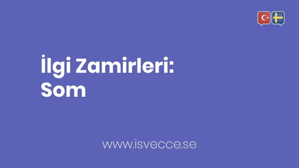 Isvecce ilgi zamiri Som