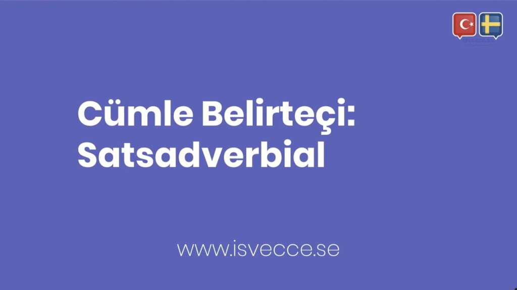 cumle belirteci satsadverbial