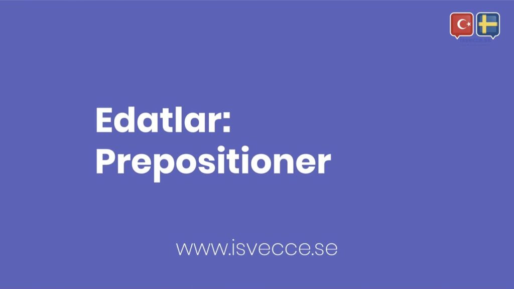 edatlar prepositioner