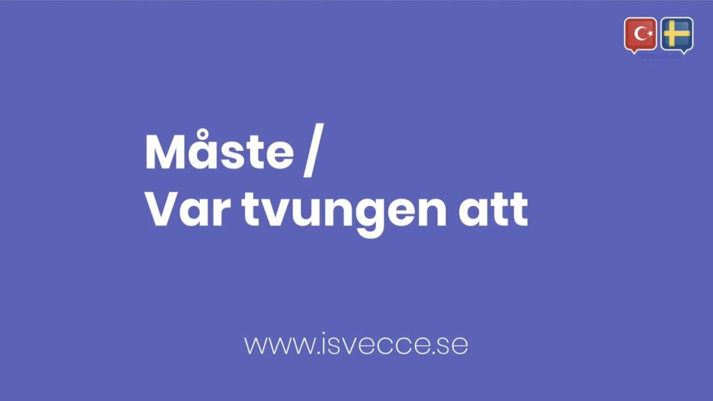 maste vara tvungen at