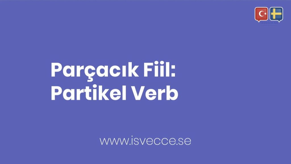 partikel verb parcacik fiili