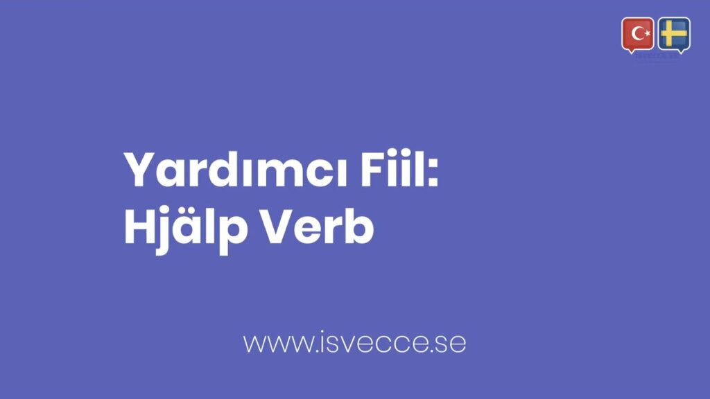 yardimci fiiller hjalp verb