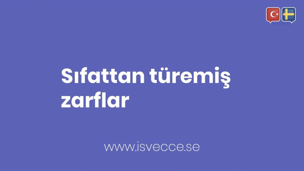 sifattan turemis zarflar