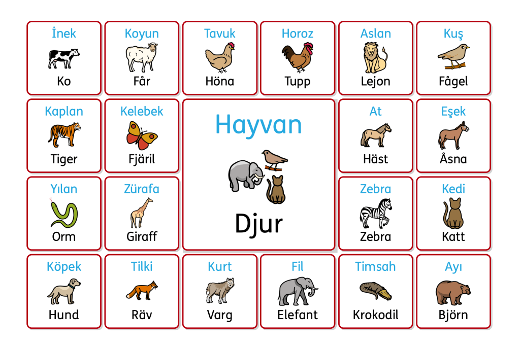 İsveççe Hayvanlar ve Türkçeleri 1 isveççe hayvanlar ve Türkçeleri